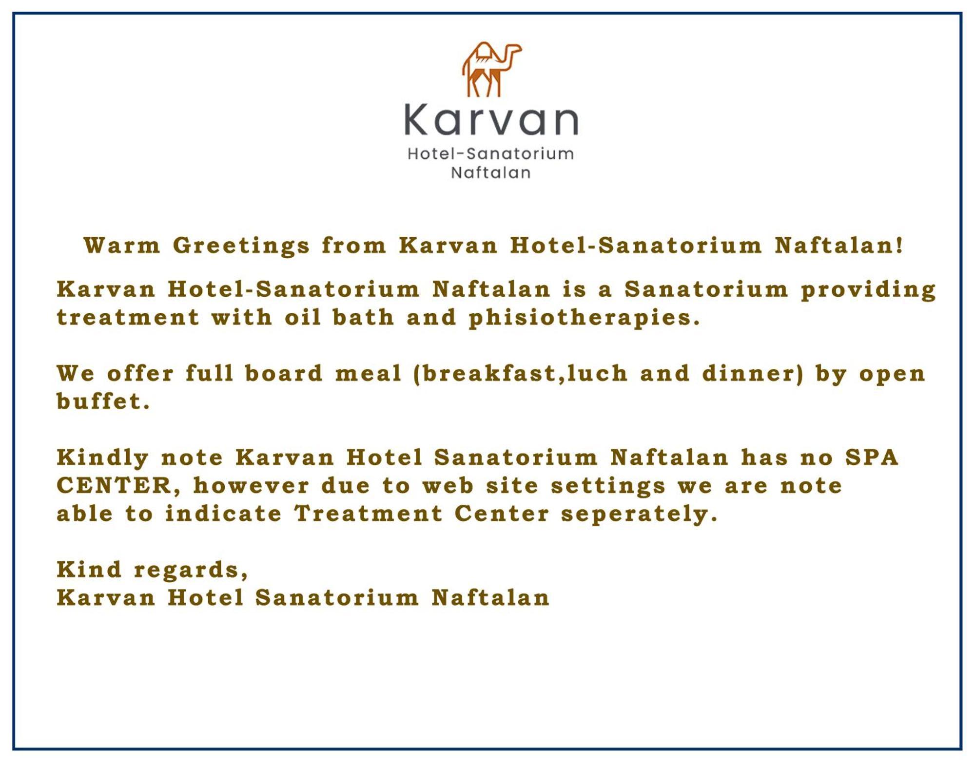 Karvan Hotel-Sanatorium นัฟตาลัน ภายนอก รูปภาพ
